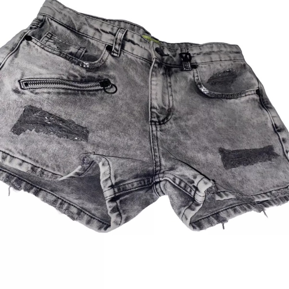 VERSACE JEANS- ACID WASH DISTRESSED JEAN SHORTS-Authentic